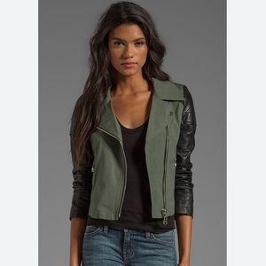 DOMA Denim Leather moto jacket M